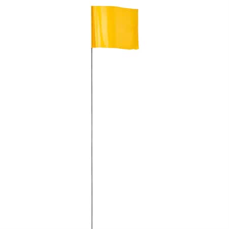 Milwaukee Tool 2.5 in. x 3.5 in. Yellow Flag Stakes 78-004